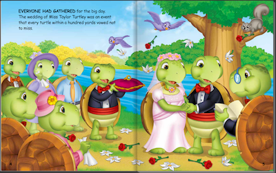 It was a beautiful wedding day for the Turtley family