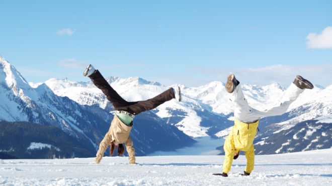 Kids Get Exercise in the Snow while having Fun