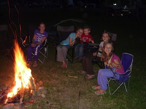 Camping with kid's is fun
